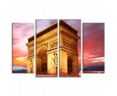 Купить картину Триумфальная арка на закате, Париж,
