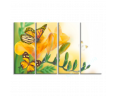 Купить картину Бабочка на желтом цветке, m0465 - п
