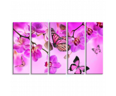 Купить картину Орхидеи и бабочки, m0467 - под зака